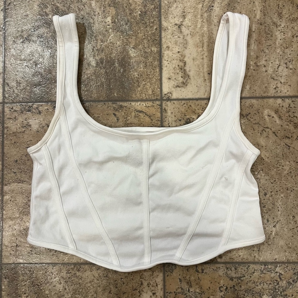 White Women's Crop Top